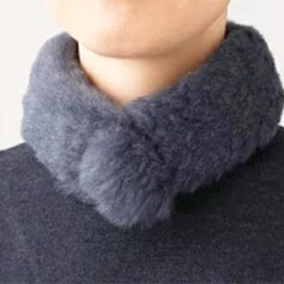 ふるさと納税 横瀬町 メリノン「プチマフラー」色/ブルーグレー