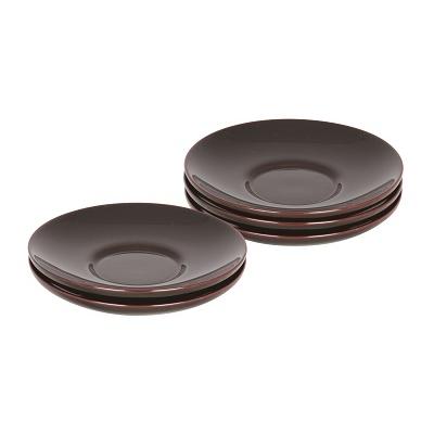 ふるさと納税 湯沢市 川連漆器 4寸松葉型茶托 溜[C5801]