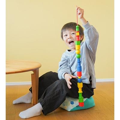 ふるさと納税 京都市 [洛中高岡屋]えがおつながる、おざぶとん『おじゃみキッズ習(しゅう)』(しゃぼんふゆ&amp;藍玉)