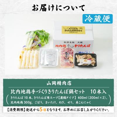 ふるさと納税 大館市 比内地鶏手造りきりたんぽ鍋10本セット(4〜5人前) |  | 03