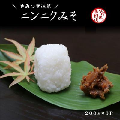 ふるさと納税 豊後高田市 ニンニクみそ(200g×3個)