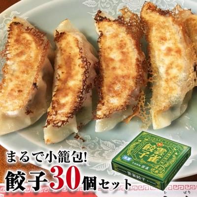 ふるさと納税 石巻市 餃子 まるで小籠包!雲雀餃子 30個(10個×3)ニンニク不使用 冷凍 手作り 焼餃子 惣菜 石巻市