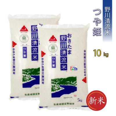 ふるさと納税 長井市 [令和7年産新米][特別栽培米]野川清流米「つや姫」10kg(5kg×2袋)_A084(R7)