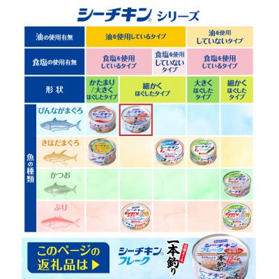 ふるさと納税 焼津市 シーチキンフレーク(1本釣り)1ケース(70g×24缶)(a17-084) |  | 03