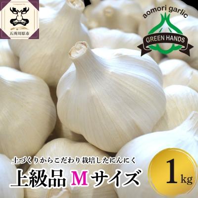 ふるさと納税 五所川原市 青森県産 にんにく (上級品) Mサイズ 1kg | 