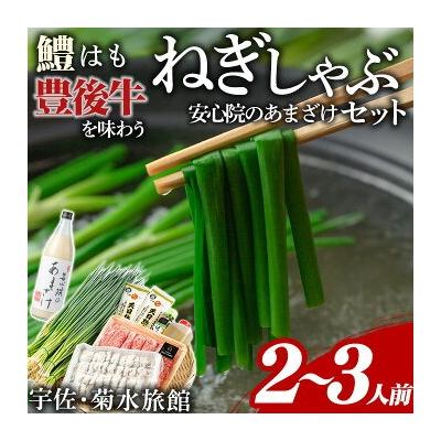 ふるさと納税 宇佐市 ねぎしゃぶ+安心院のあまざけ[101500401][菊水旅館]