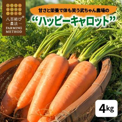 ふるさと納税 碧南市 甘さと栄養で体も笑う武ちゃん農場の“ハッピーキャロット 4kg