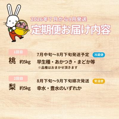 ふるさと納税 福島市 フルーツ2種定期便 【2026年発送 先行受付】No.2037の画像