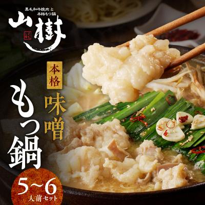 ふるさと納税 小牧市 山樹の本格味噌もつ鍋 5〜6人前セット[047R13]