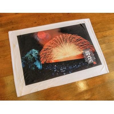 ふるさと納税 熊野市 熊野大花火 フリースブランケット 三尺玉
