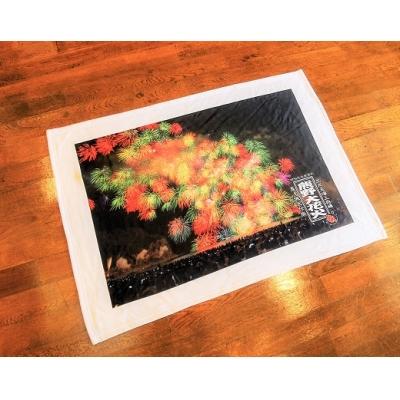 ふるさと納税 熊野市 熊野大花火 フリースブランケット 彩色千輪