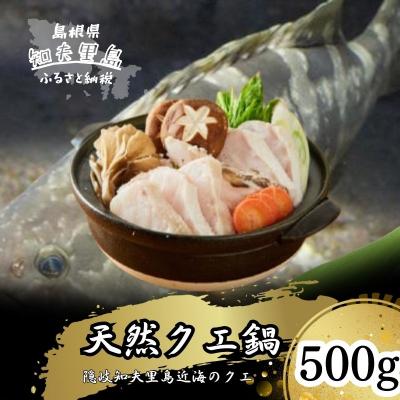 ふるさと納税 知夫村 [急速冷凍]天然クエ鍋500g(身200g+あら300g)(2人前) 知夫里島 くえ鍋 隠岐 ちぶり