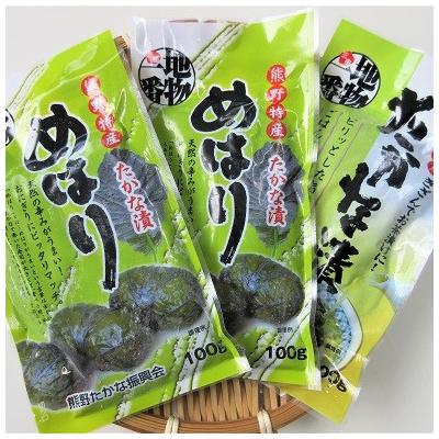 ふるさと納税 熊野市 熊野特産 たかな漬「めはり」100g×10袋 きざみ用100g×10袋