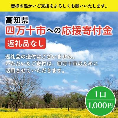 ふるさと納税 四万十市 高知県四万十市への寄付 返礼品なし(寄付のみの受付となります)(1,000円単位でご寄付いただけます