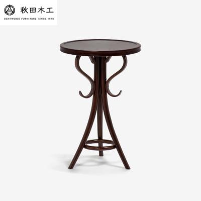 ふるさと納税 湯沢市 [秋田木工]ラウンドテーブル「T-110」[曲木による装飾が美しい][F7404]