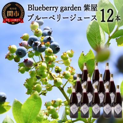 ふるさと納税 関市 栽培期間中農薬不使用の自然農園 紫屋[ブルーベリージュース] 12本 (720ml)