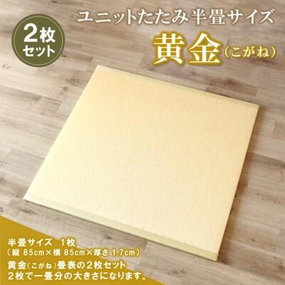 ふるさと納税 神埼市 ユニットたたみ半畳サイズ2枚セット[黄金(こがね)] (H075109)