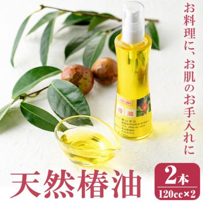 ふるさと納税 肝付町 鹿児島県肝付町産椿オイル(120cc×2本)[横山砕石]