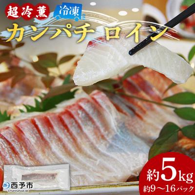 ふるさと納税 西予市 <異次元の鮮度!「超冷薫」冷凍カンパチ ロイン(5kg)> かんぱち 海鮮 魚介 西予
