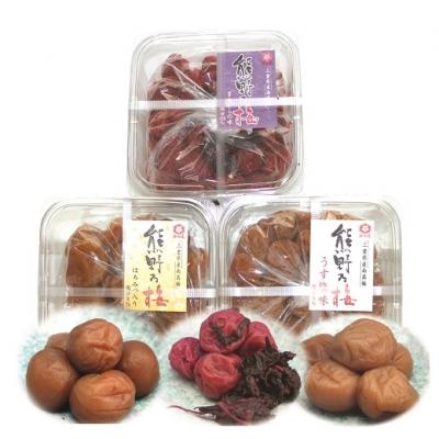 ふるさと納税 熊野市 熊野乃梅 3種詰合せ(昔・うす塩・はちみつ)