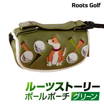 ふるさと納税 京都市 [ルーツゴルフ]ルーツストーリー ボールポーチ[グリーン](ゴルフ,ゴルフ用品,ゴルフアイテム)