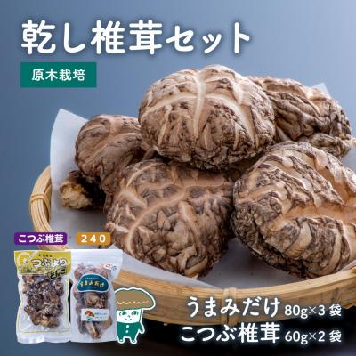 ふるさと納税 豊後高田市 乾し椎茸セット360g[大分県新ブランドうまみだけ240、こつぶ椎茸]