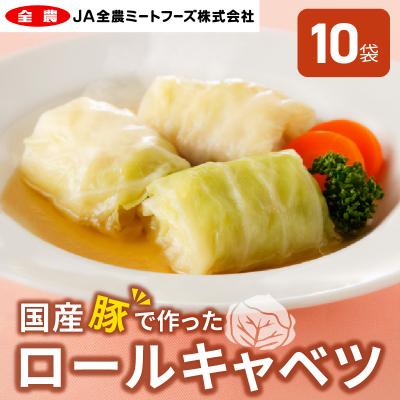 ふるさと納税 小牧市 国産豚で作ったロールキャベツ(10袋セット) お弁当やおかずにも! [022J04]