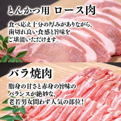 ふるさと納税 西都市 【計3.8kg】宮崎県産豚肉3種バラ凍結小間切れ・焼肉とんかつ[3121] |  | 01