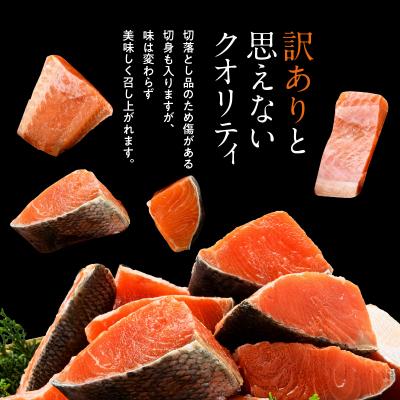 ふるさと納税 函館市 北洋産甘塩天然紅鮭切身1.2kg(切落とし)_HD272-001 |  | 02