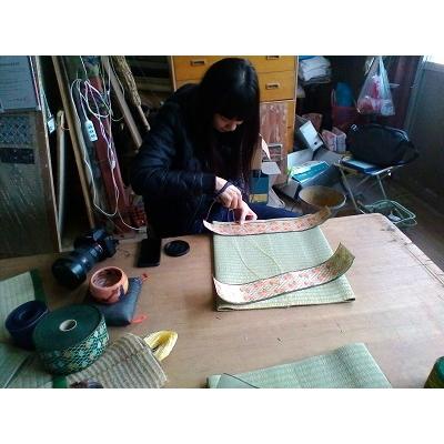 ふるさと納税 吉見町 畳工場見学と手縫いミニうすべり製作体験(1名分)