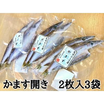ふるさと納税 熊野市 熊野の老舗干物屋 畑辰商店[かます開き☆2尾入り]×3袋
