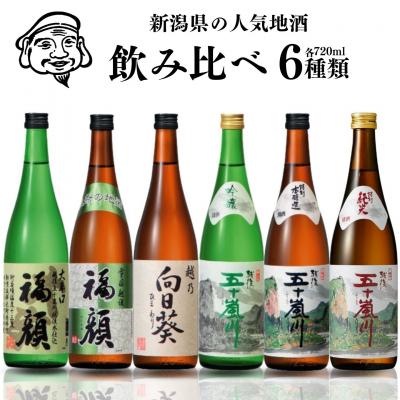 ふるさと納税 三条市 晩酌おすすめ日本酒飲み比べ720ml×6本セット  吟醸 特別本醸造 [福顔酒造]【019S008】 | 