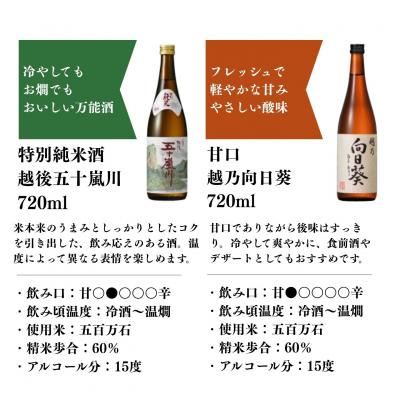 ふるさと納税 三条市 晩酌おすすめ日本酒飲み比べ720ml×6本セット  吟醸 特別本醸造 [福顔酒造]【019S008】 |  | 03