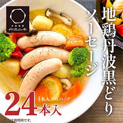 ふるさと納税 加西市 地鶏 丹波 黒どり ソーセージ 120g×6袋 丹波山本 5/11以降発送[No5698-1016]