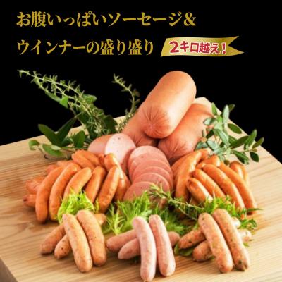 ふるさと納税 国東市 お腹いっぱいソーセージ&amp;ウインナーの盛り盛り2キロ越え!_29199A