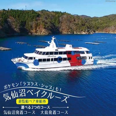 ふるさと納税 気仙沼市 [新コース追加]気仙沼ベイクルーズ 遊覧船ペア乗船券 20563772
