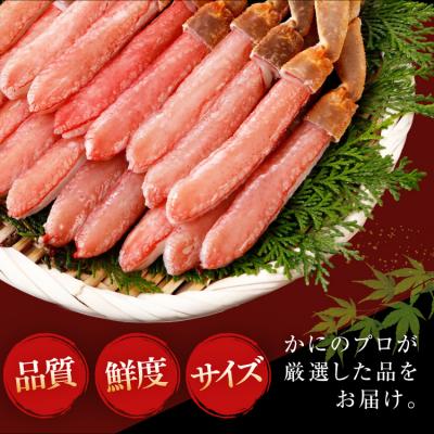 ふるさと納税 気仙沼市 かに 生本ずわいがに 棒肉 ポーション 20〜30本入 [20564322] ずわいがに |  | 03