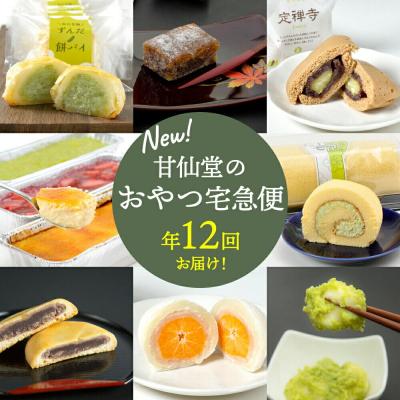 ふるさと納税 名取市 [頒布会12回]甘仙堂のおやつ宅急便|21_ksd-170112