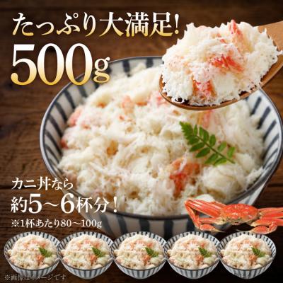 ふるさと納税 気仙沼市 かに 老舗カニ卸業者から直送 本ずわいがに ほぐし身 500g [20564328] |  | 02