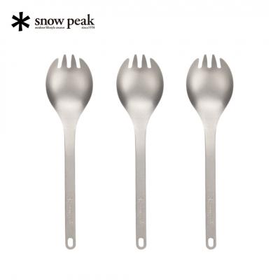 ふるさと納税 三条市 スノーピーク チタン先割れスプーン3本