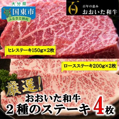 ふるさと納税 国東市 おおいた和牛堪能2種ステーキセット「ロース&amp;ヒレ」計700g_1972R