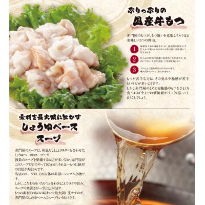 ふるさと納税 福智町 赤門屋 牛もつ鍋 醤油味(6人前)_2