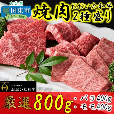 ふるさと納税 国東市 4等級以上/おおいた和牛焼肉2種食べ比べセット「 バラ&amp;モモ」800g_1975R