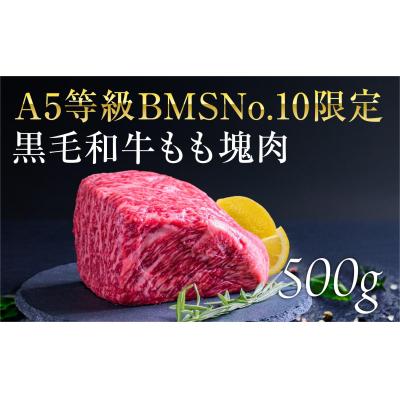 ふるさと納税 飯能市 A5等級 BMSNo.10限定 黒毛和牛もも塊肉 ブロック 500g