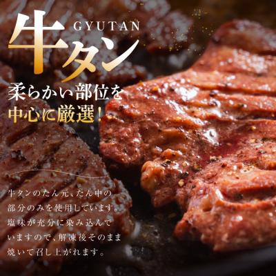 ふるさと納税 気仙沼市 大人気! 牛タン 厚切り牛タン 塩味 500g [モ〜ランド 20564659] |  | 02