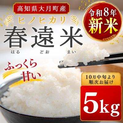 ふるさと納税 大月町 [高知県 大月町産 ブランド米]春遠米(ヒノヒカリ) 5kg