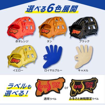 ふるさと納税 三宅町 子ども 用 少年 少女 軟式 野球 グローブ ( 刺繍 入り ) 【 吉川清商店　bro's 】_1