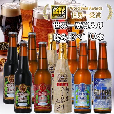 ふるさと納税 阿賀野市 ビール スワンレイクビール 世界一金賞受賞入り 定番10本セット 阿賀野市 新潟県 阿賀野 クラフト