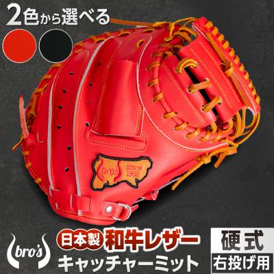 ふるさと納税 三宅町 2色から選べる!硬式キャッチャーミット 右投げ用