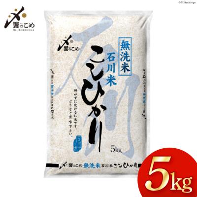 ふるさと納税 宝達志水町 米 令和7年 無洗米 こしひかり 精米 5kg [中橋商事 石川県 宝達志水町 38601204]